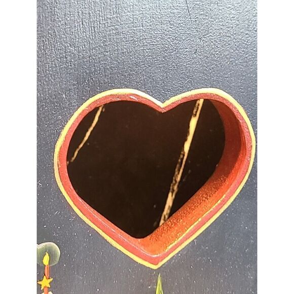 The Tree Decorators Christmas Card Holder A Margaret Wehking Design Wood Signed - Picture 9 of 11